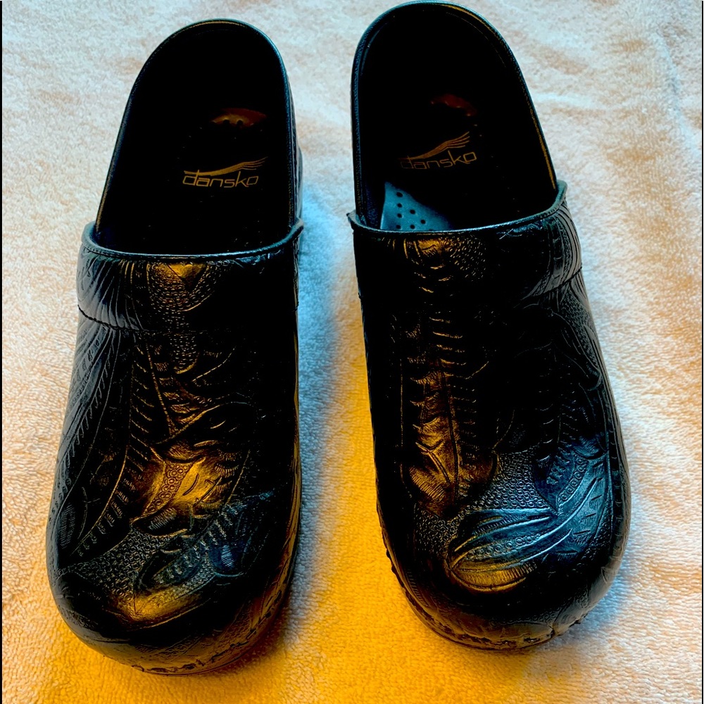 Dansko size 7/37 western tooled look